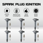 6 OEM Ignition Coils + 6 Spark Plugs for Mitsubishi Outlander (2007–2020) UF589
