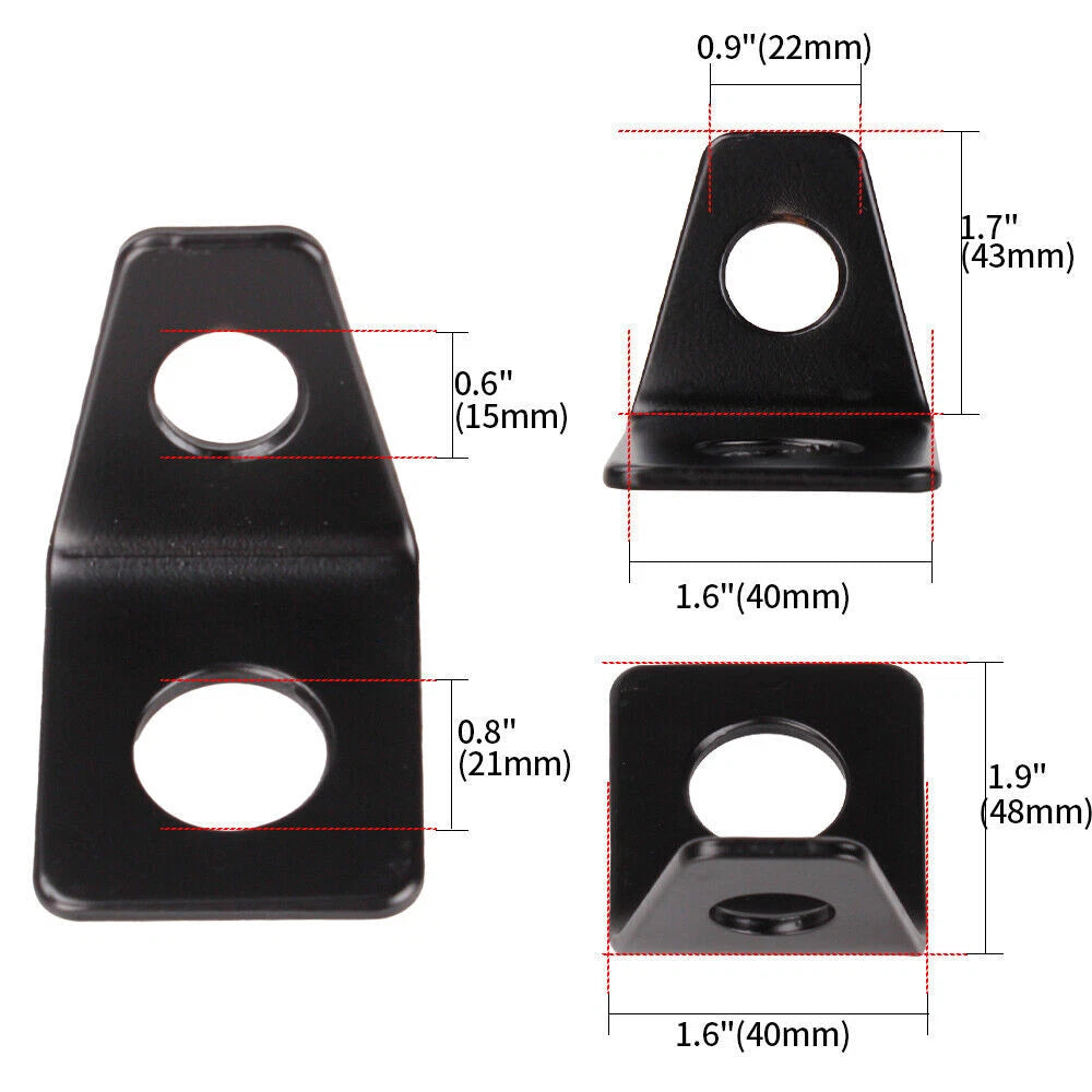 Set of 2 Seat Belt Mounting Brackets for Car