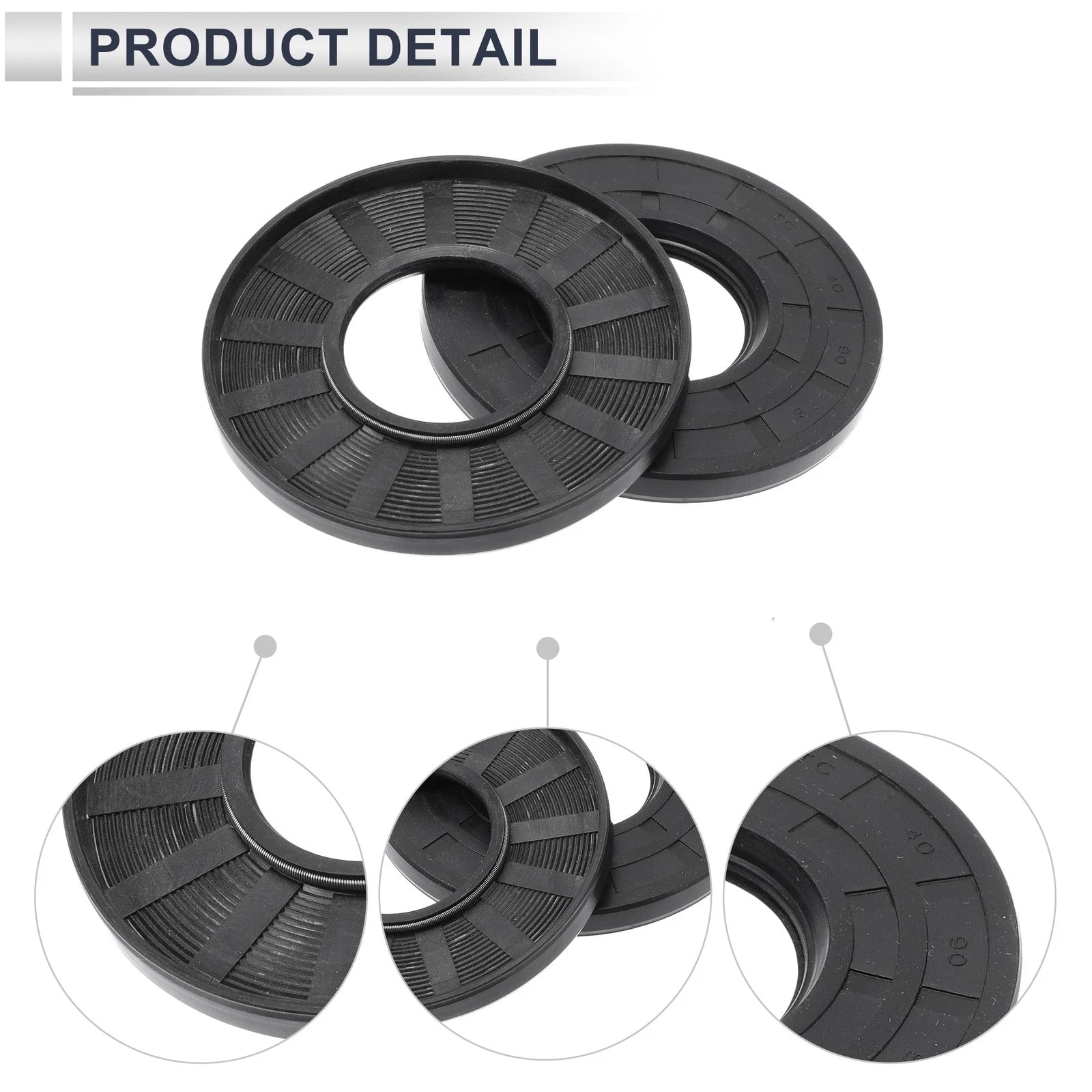 Set of 5 Oil Seal Rotary Shaft Seal Nitrile Rubber 40x90x8mm