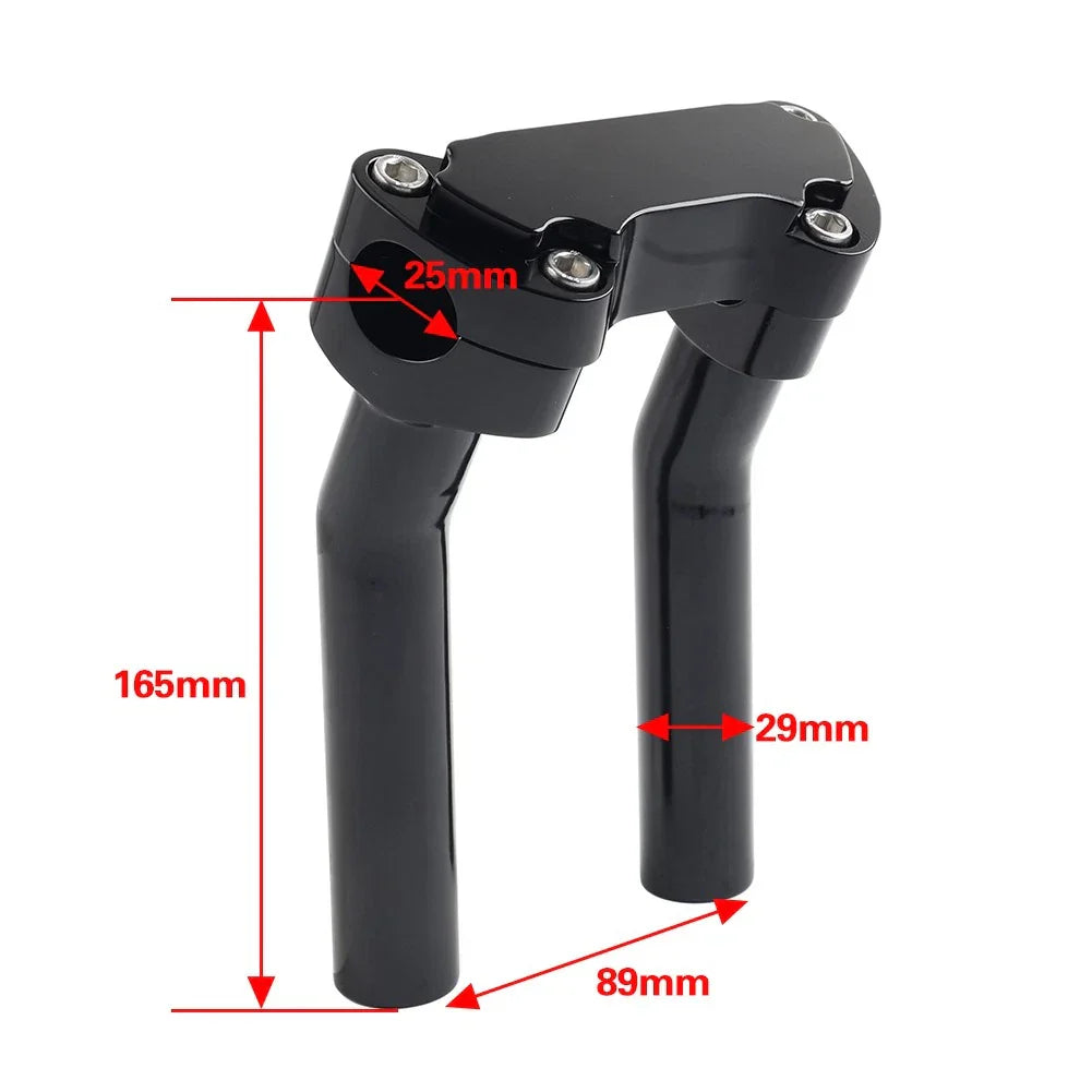 6.5" Pullback Handlebar Riser Top Clamp for Harley Softail Dyna FXD XL883 1200