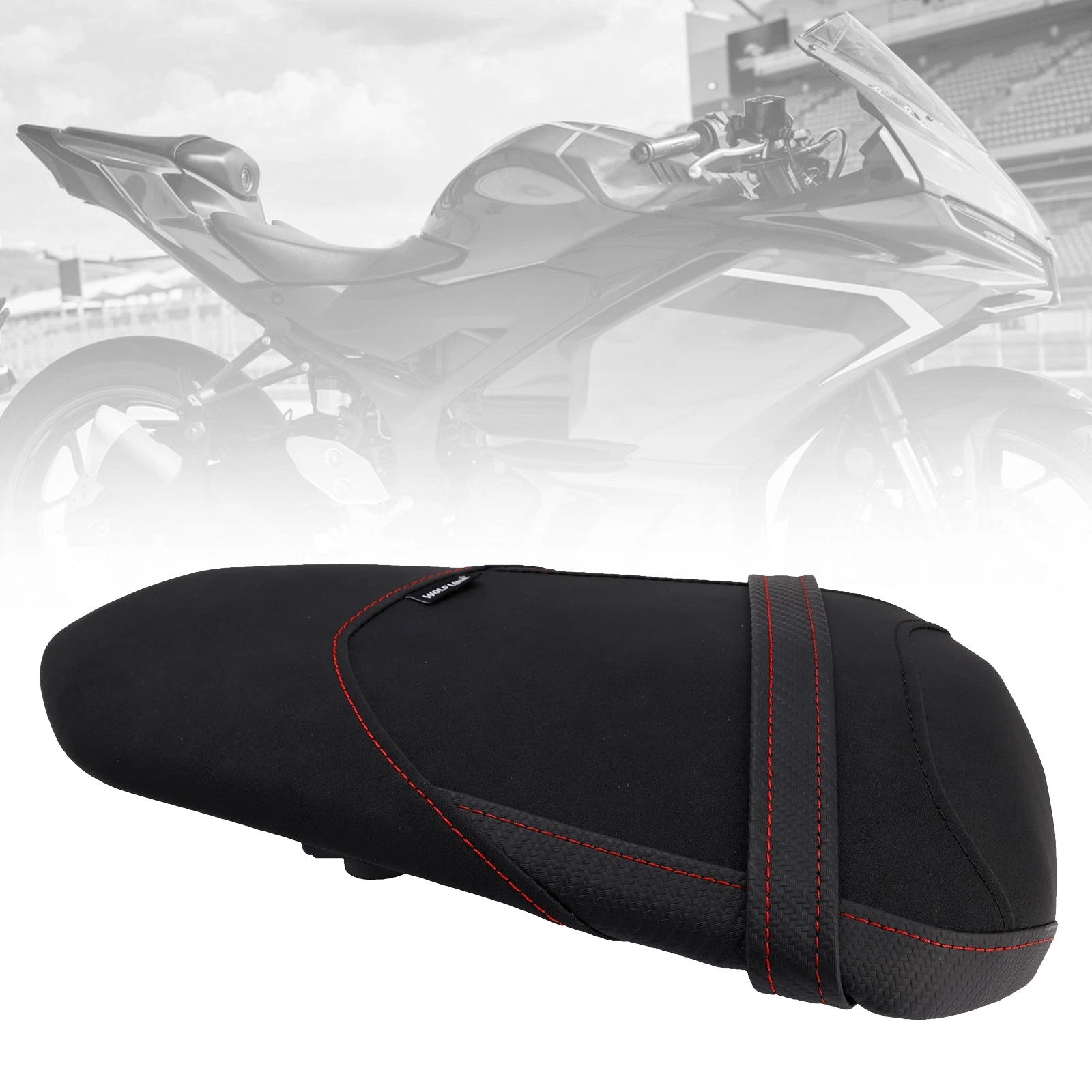 Rear Passenger Seat Cushion for Yamaha YZF-R3 MT-03 (2015–2023) - Red