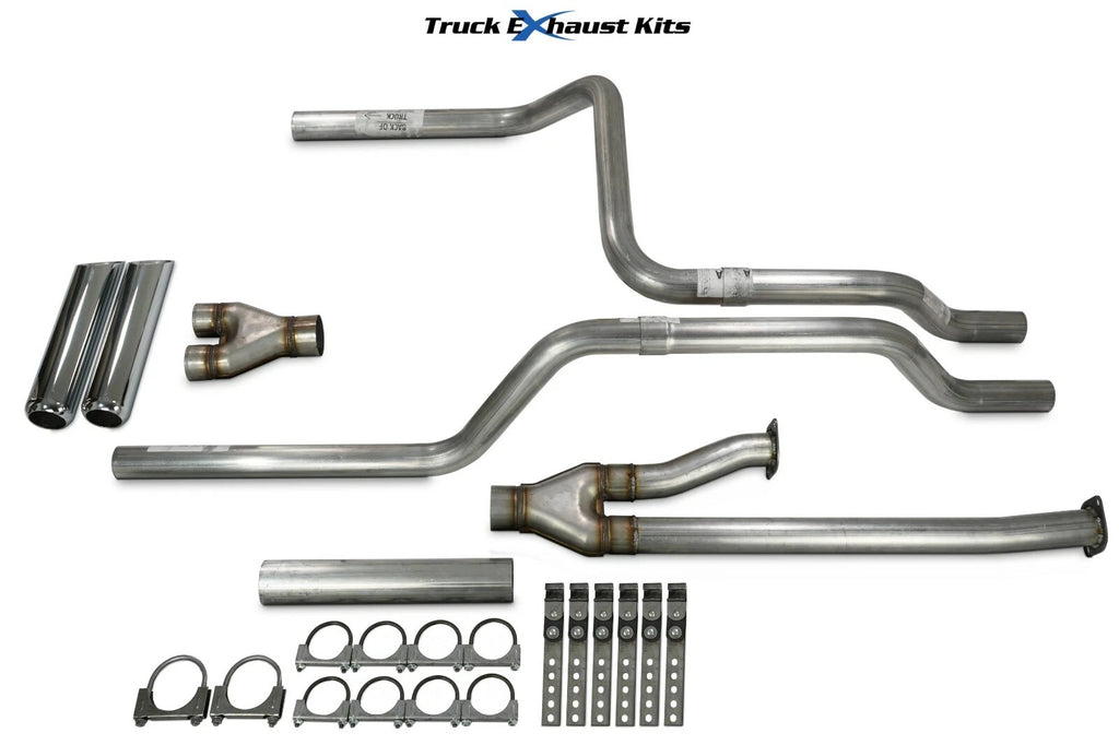 2.5" Dual Exhaust Kit Y Pipe for Toyota Tundra (2014–2021) Chrome Tip