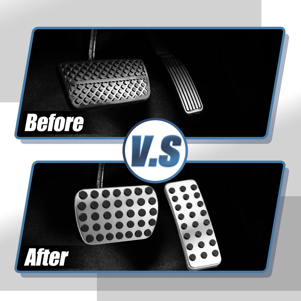 Set of 4 Brake Gas Accelerator Pedal Covers for Mercedes Benz CLA GLB (2014–2023)