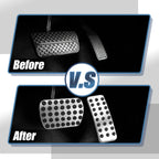 Set of 4 Brake Gas Accelerator Pedal Covers for Mercedes Benz CLA GLB (2014–2023)