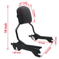 Sissy Bar Backrest Upright Standard Black for Harley FLFB FLF (2018–2020)