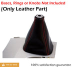 Manual Shift Boot for Toyota Camry (2007–2011) Red Stitch Leather Synthetic