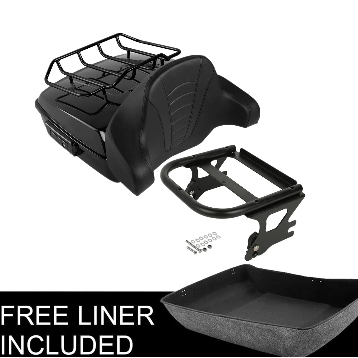 Chopped Trunk Rack Pad for Harley Touring Street Glide (1997–2008)