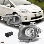 Clear Lens Front Bumper Fog Lights for Toyota Prius (2010–2012)