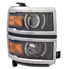 Replacement Passenger Side Halogen Projector Style Headlight Assembly for