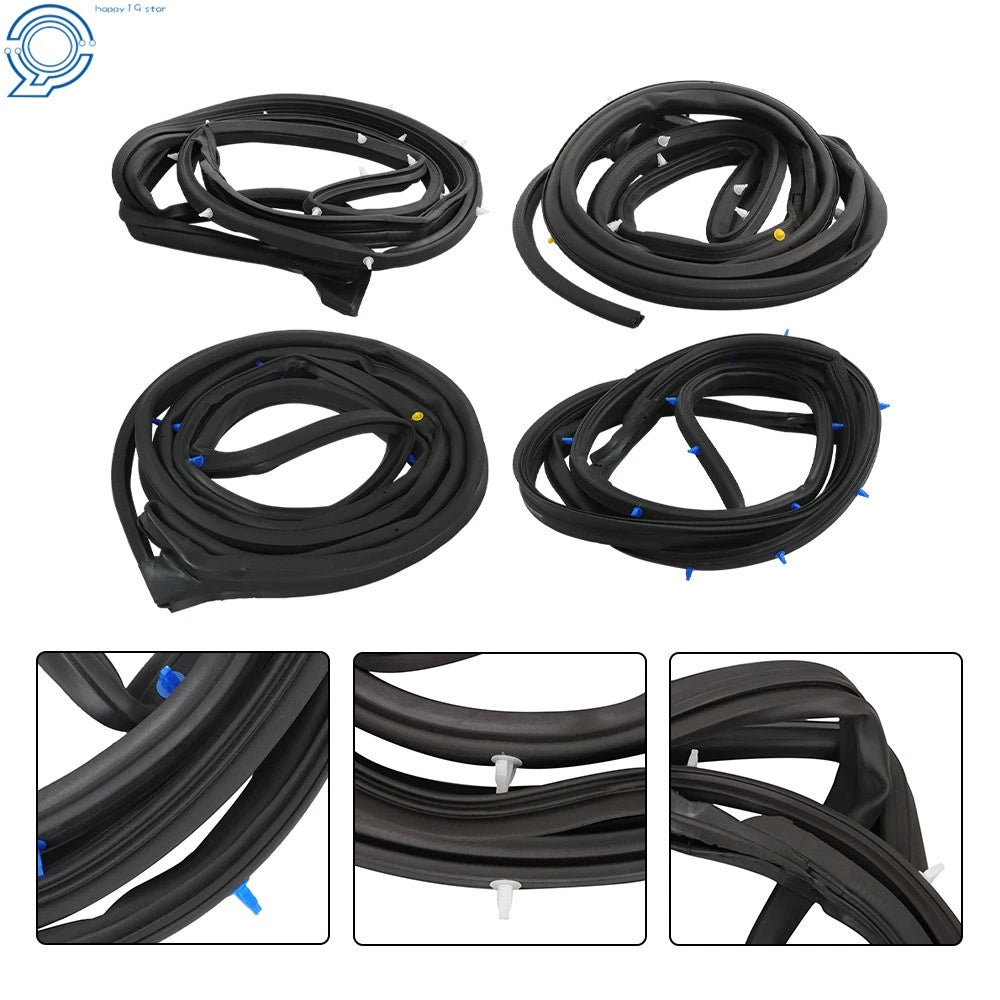 Set of 4 Door Weatherstripping for Honda CR-V (2002–2006) Rubber