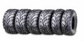 Set of 6 WANDA ATV Tires 25x10-12 & 25x11-12 for Polaris Ranger 800 2010–2016