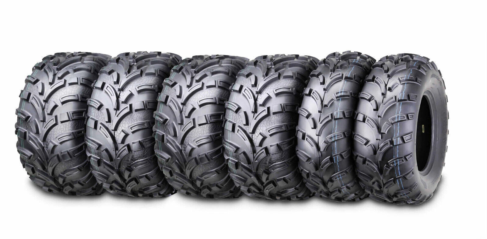 Set of 6 WANDA ATV Tires 25x10-12 & 25x11-12 for Polaris Ranger 800 2010–2016