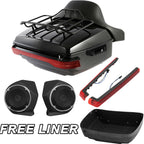 Trunk Rack Light Speakers for Harley CVO Touring (2014–2025) Black