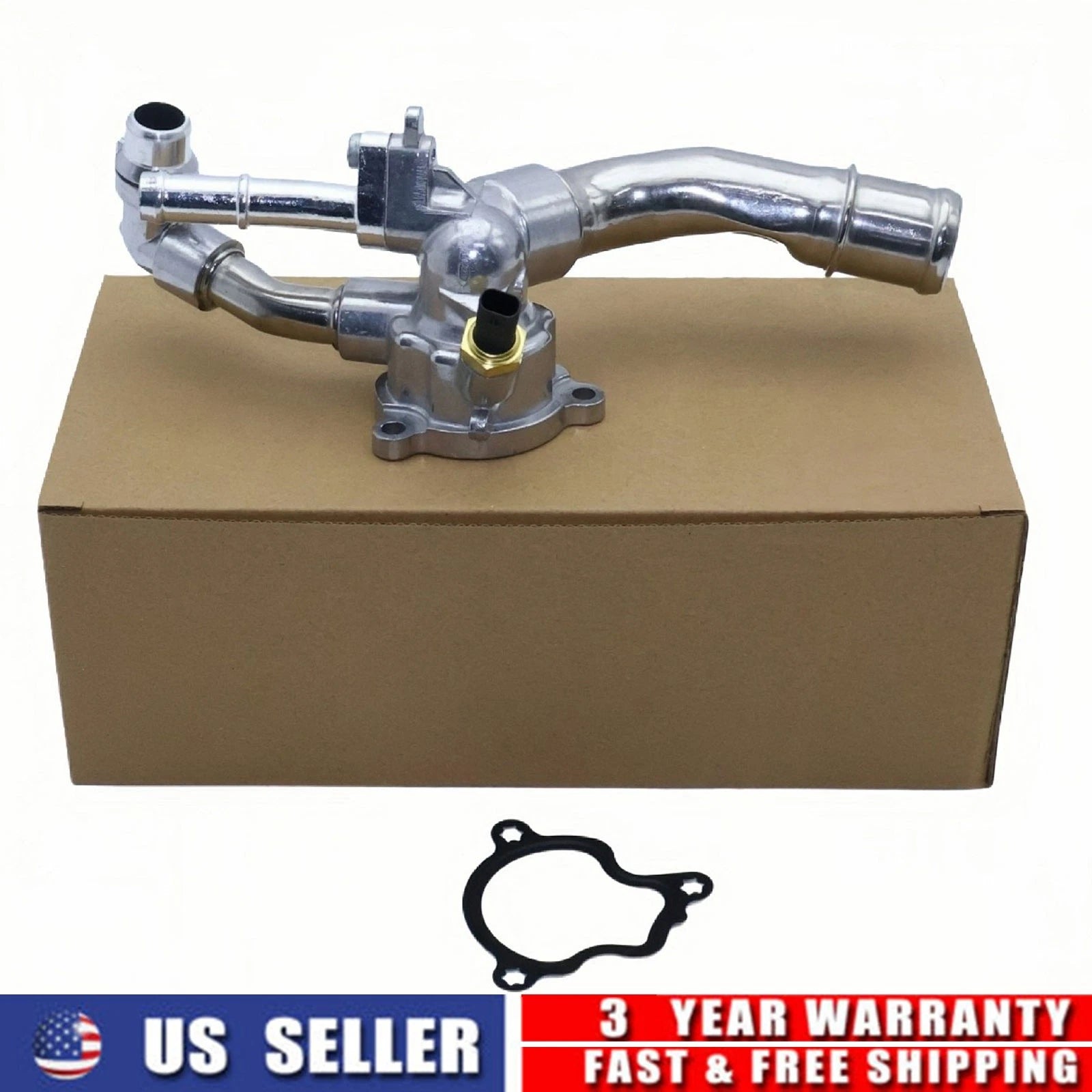 Aluminum Engine Thermostat Housing Assembly for Jeep Wrangler (2018–2026) 5048424AD