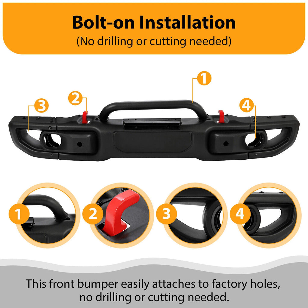 10th Anniversary Front Bumper for Jeep JK Wrangler (2007-2018)