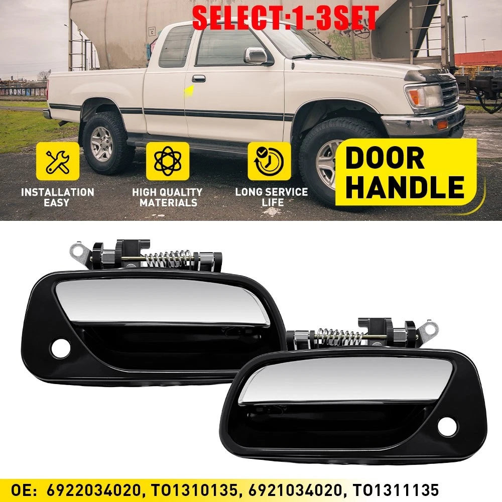 Set of 2 Chrome Outer Door Handles for Toyota T100 (1993–1998)