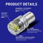 2X LED Tail Brake Stop Reverse Parking Light Bulbs for [Make Model] (YYYY–YYYY)