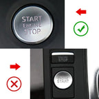 Engine Start Stop Ignition Switch Button Ring Cover for Audi A4 S4 (2010-2019)