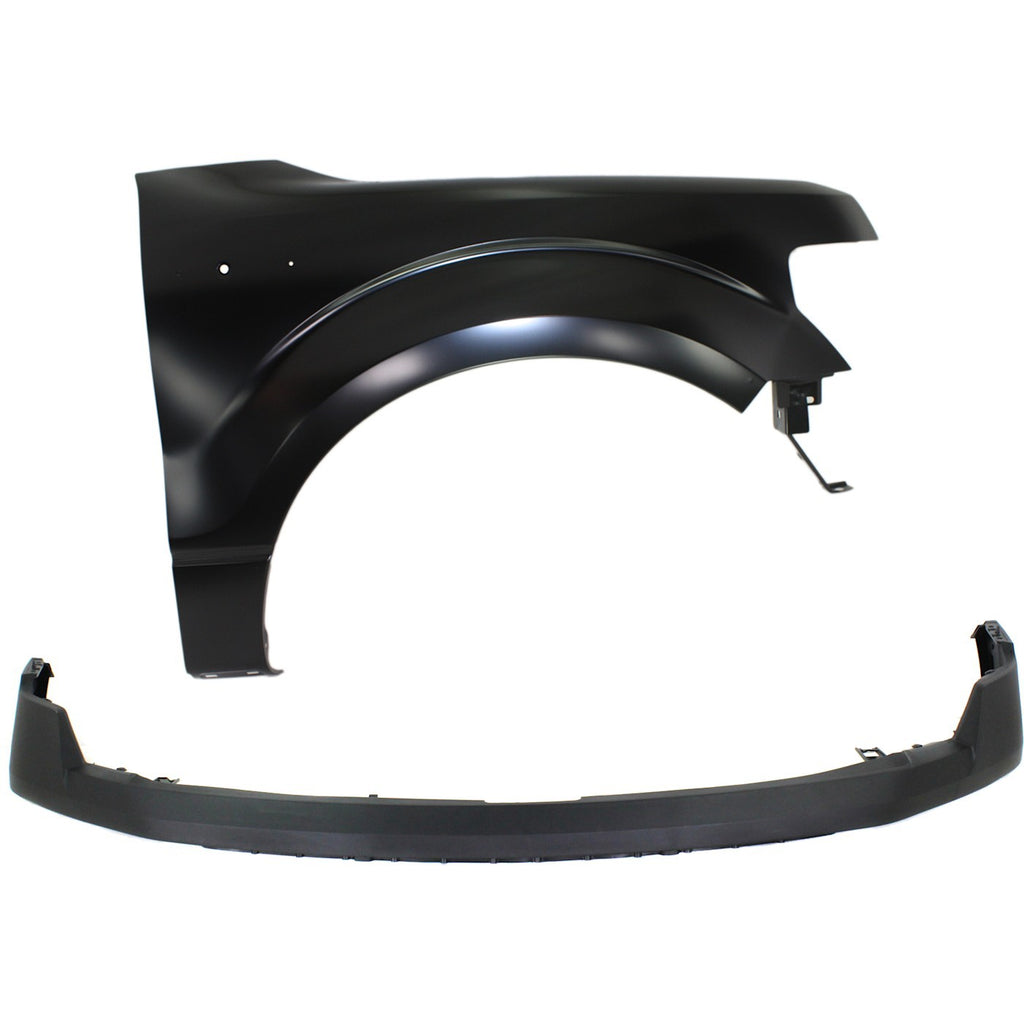 Bumper Cover Kit for Ford F-150 (2009–2014) Front 2pc