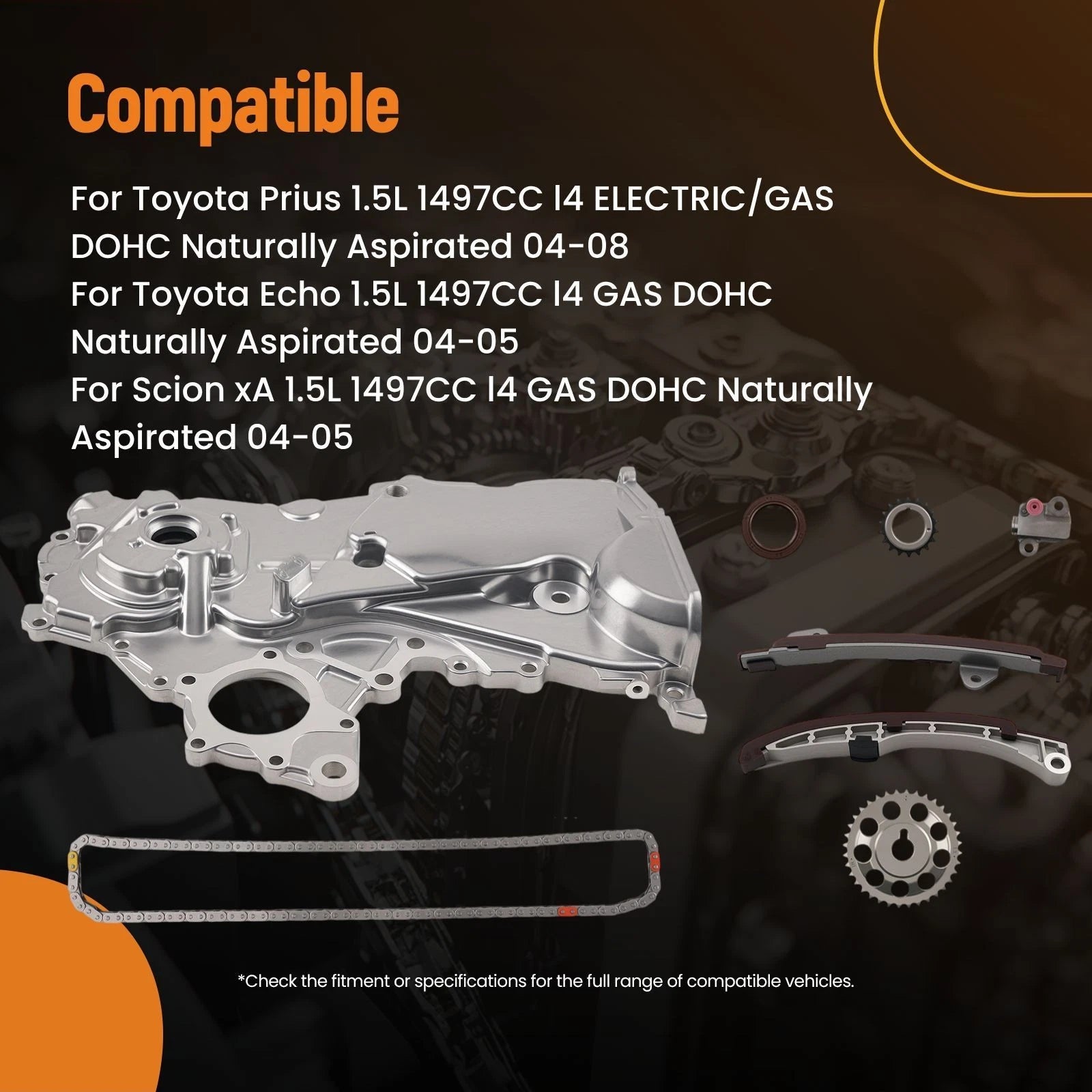 Engine Timing Chain Kit for Toyota Echo 1.5L (2004–2005) 15100-21042