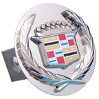 Chrome Class II Trailer Hitch Plug - Officially Licensed for Cadillac