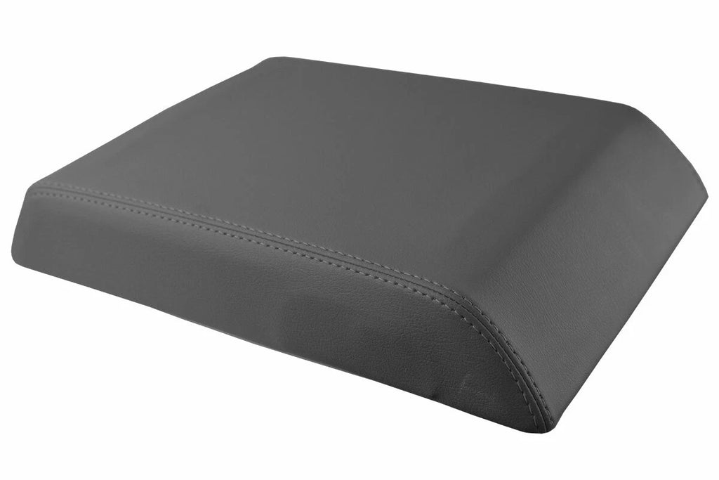 Leather Console Lid Pull Over Cover for Hummer H2 (2003–2007) Gray