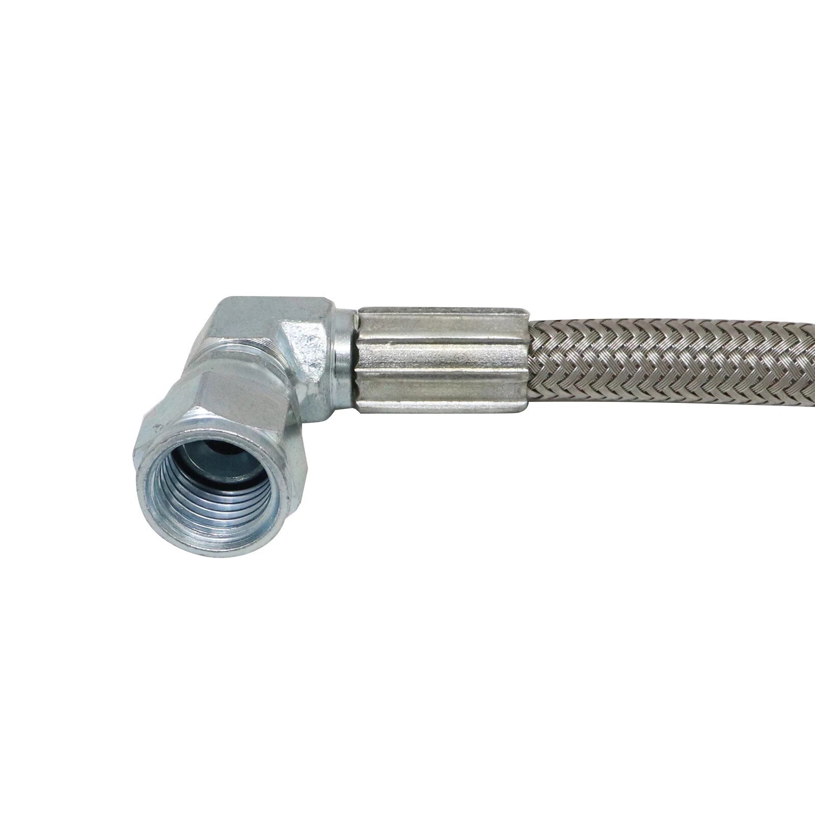 Steel Braided Turbo Oil Feed Line 60" Hose -4AN for