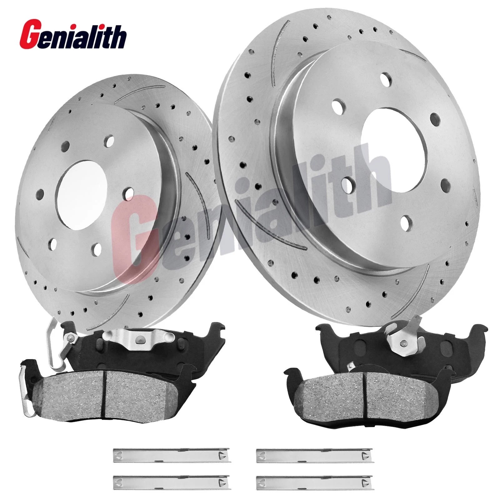 320mm Rear Disc Rotors + Brake Pads for Nissan Armada Titan QX56 (2004–2015)