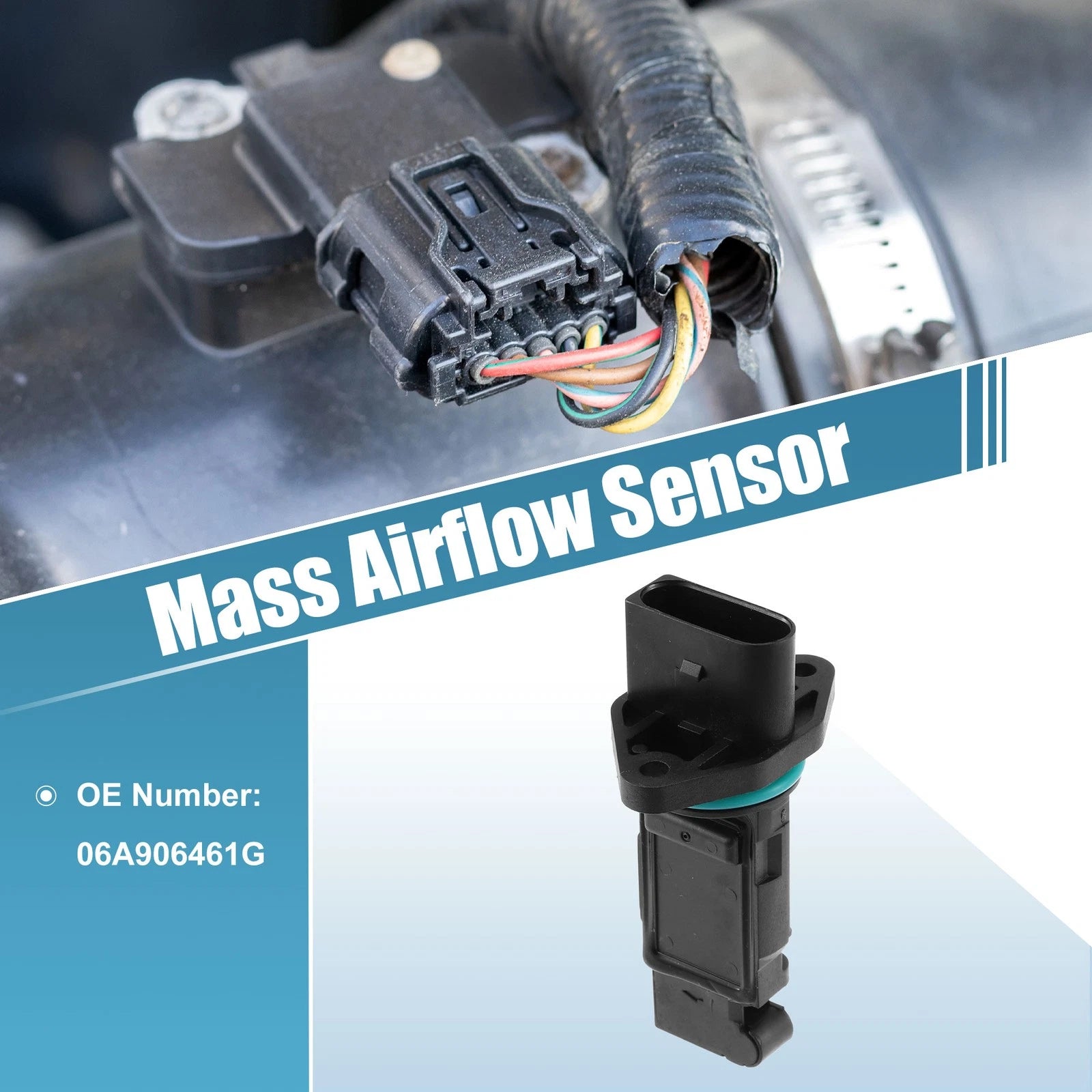 Mass Air Flow Sensor 06A906461G for Volkswagen Beetle (2000–2010)