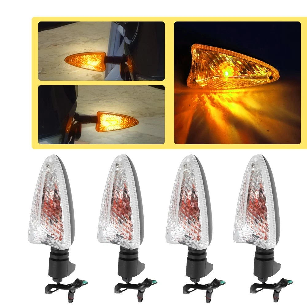 4X Amber Turn Signal Indicator Lights for BMW G650 Xmoto F800GS (2007–2011)