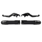 Black Extendable Brake Clutch Lever Grip Set for Yamaha YZF R1 R6