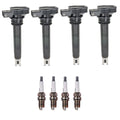 Set of 4 Ignition Coils & Spark Plugs for Audi A4, VW Jetta, Passat (2000–2006)