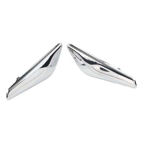 1 Pair Chrome Front Side Fender Finisher for BMW X3 F25 (2009–2017) & X4 F26 (2013–2018)
