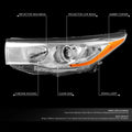 Chrome Housing Amber Corner Headlight Left for Toyota Highlander (2014–2016)