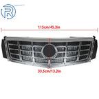 Front Bumper Upper Grill for Cadillac XTS (2013-2015) Chrome & Black
