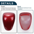 Carbon Fiber Red Gear Shift Knob Decorator Cover for Honda Accord (2013–2017)