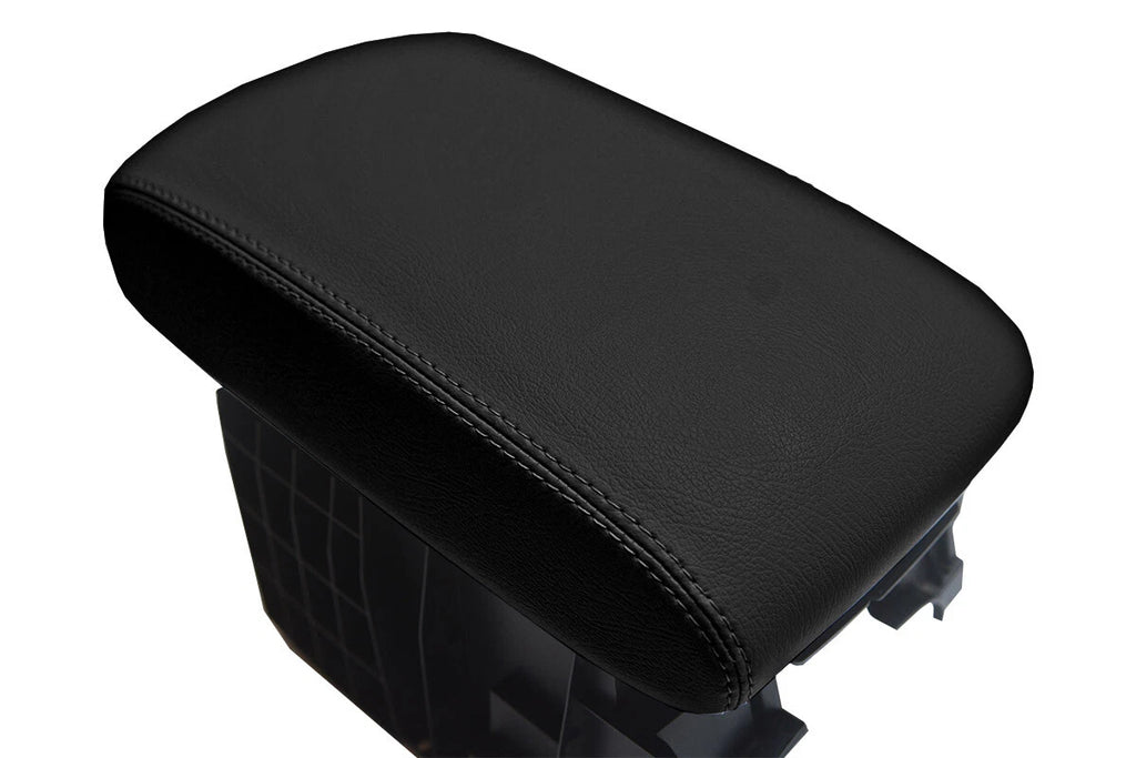 Leather Console Lid Armrest Cover for Subaru Tribeca (2006–2014) Black