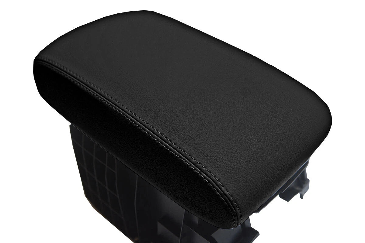 Leather Console Lid Armrest Cover for Subaru Tribeca (2006–2014) Black