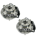 Set of 2 Front Timken Wheel Bearing and Hub Assemblies for Ford Lincoln (RWD)