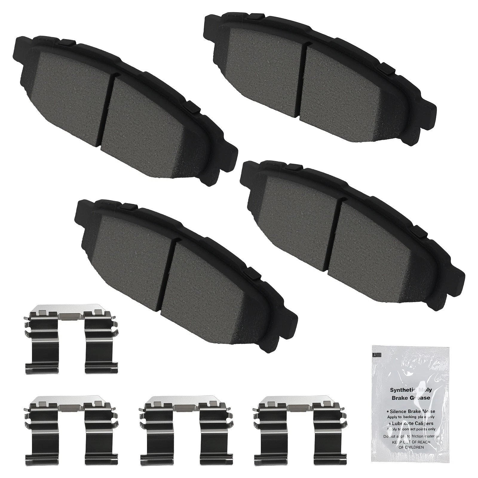 Rear Ceramic Brake Pads for Scion FR-S (2013) / Subaru BRZ (2013-2016) / Crosstrek (2016-2023)