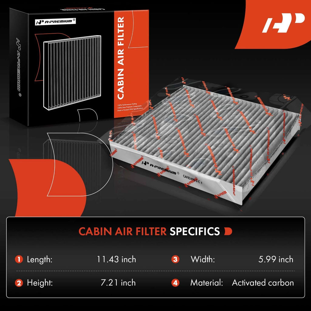 2X Activated Carbon Cabin Air Filter for Honda CR-V (1997–2001)