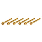 6pcs M6x45mm Titanium Torx Head Flange Screws for Motorcycle Bike