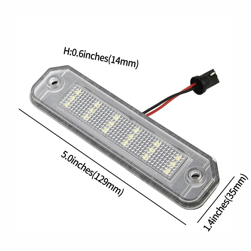 Set of 2 License Plate Lamps for Car 300LM (34100-S04-A01, 34100S04A01)