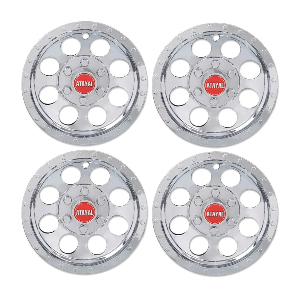 Set of 4 Wheel Rim Covers for EZGO Club Car Yamaha Golf Cart 10" Silver