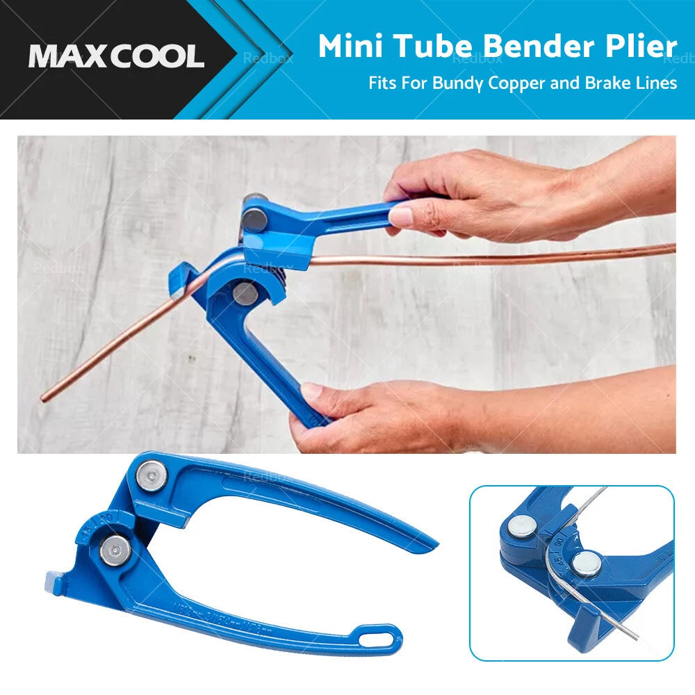 Mini Tube Bender for Bundy Copper Brake Lines (1/8, 3/16, 1/4)