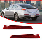 2Pcs Red Rear Bumper Reflectors for Acura TL (2009–2011)