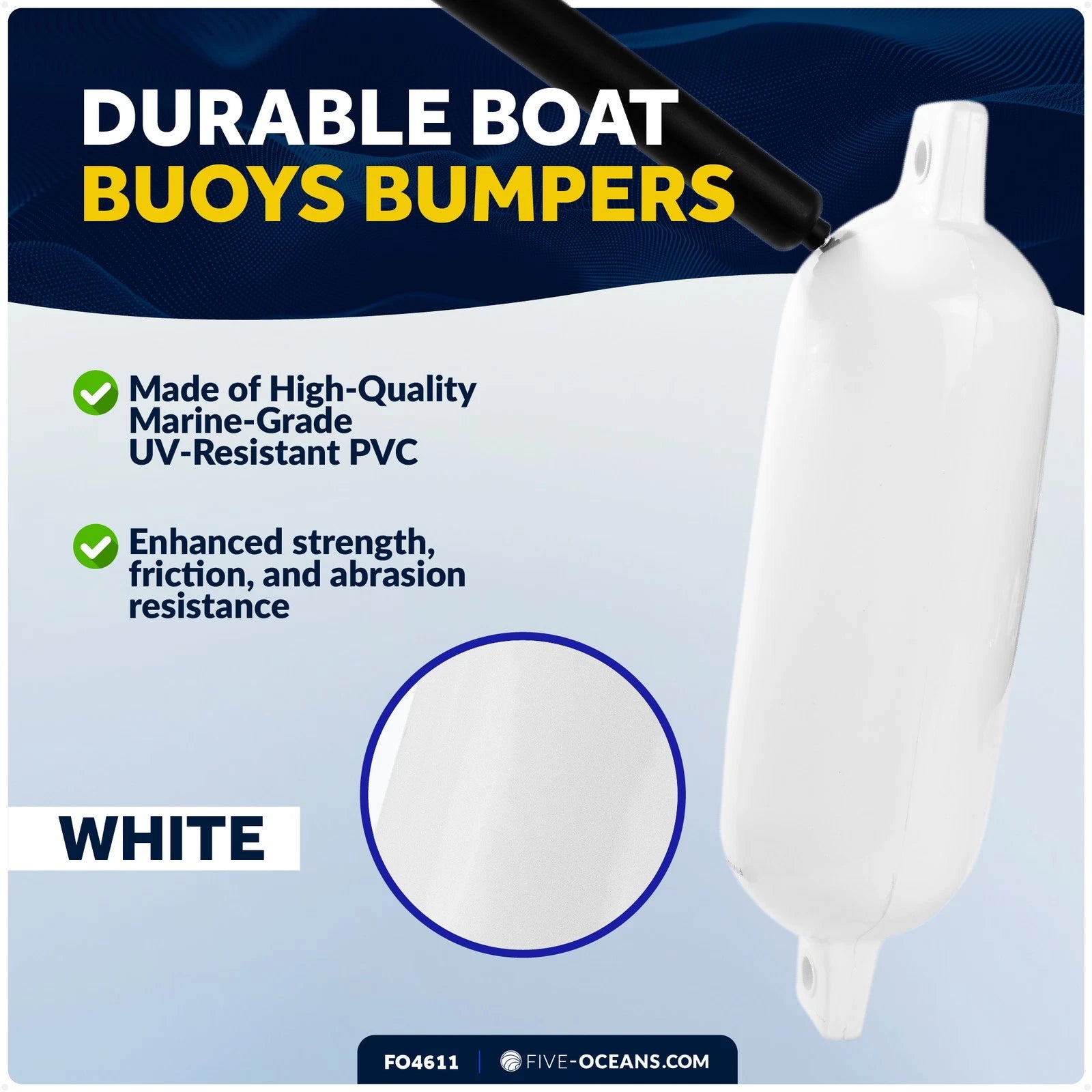 Boat Fenders for Inflatable Boats (5.5x20 Inch)