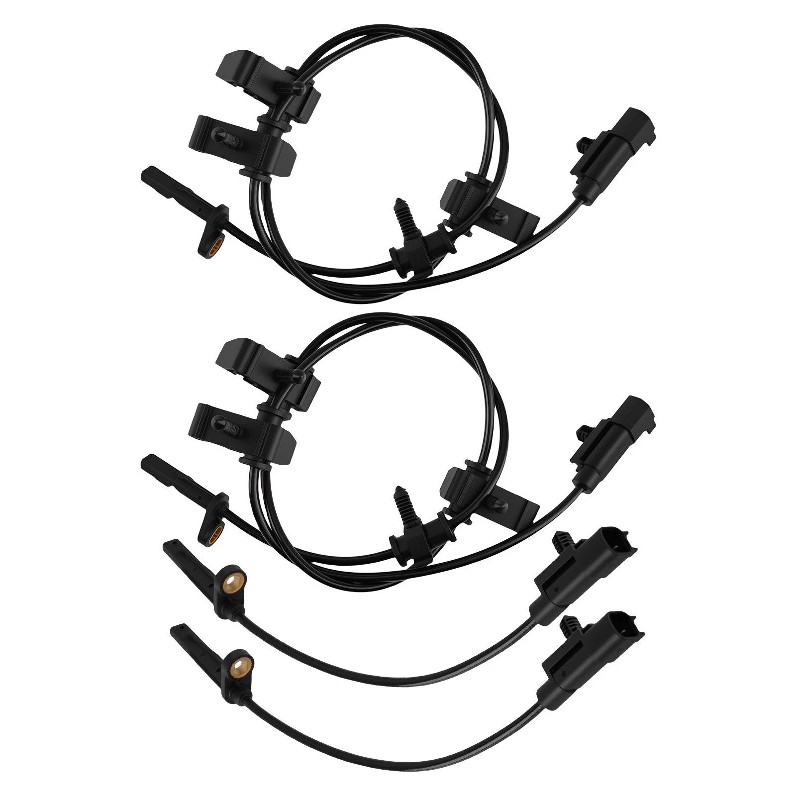 Set of 4 ABS Wheel Speed Sensors for Cadillac SRX, Saab 9-4X (2010–2016)