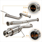 4.5" Tip Muffler Racing Catback Exhaust System for Honda Civic (1992–2000)