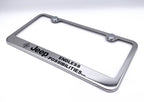 License Plate Frame Chrome Stainless for Jeep Wrangler (2007–2024)